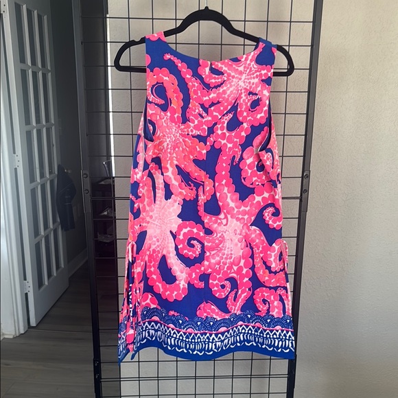 Lilly Pulitzer Pink and Blue octopus pattern Mini Dress - Picture 2 of 8